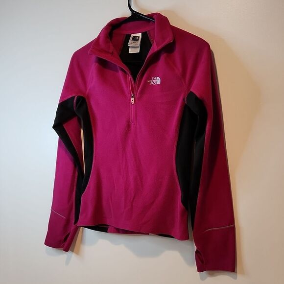The North Face Vapor Wick Flight Ser 1/2 Zip Fleece Thumb Hole Women's Sz XS/TP - Picture 3 of 14